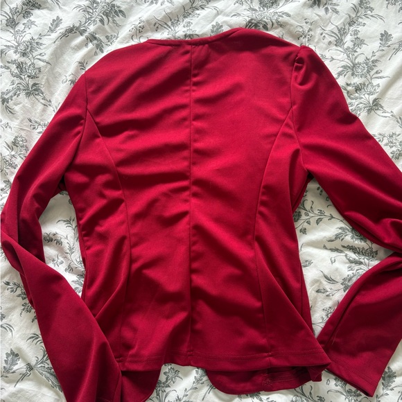 SHEIN Red Gold-Buttoned Women's Blazer - Picture 4 of 5